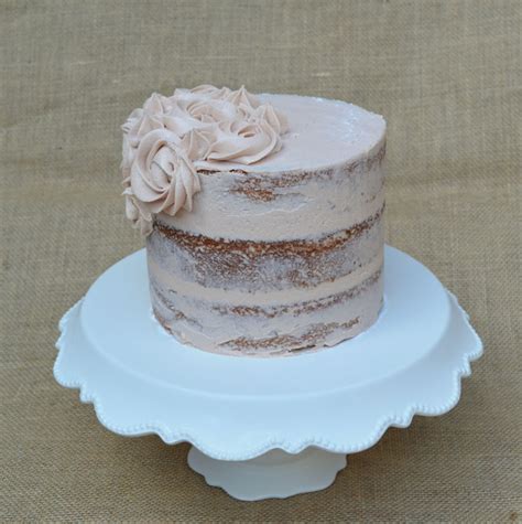 Sweet Tea Buttercream Semi Naked Cake CakeCentral