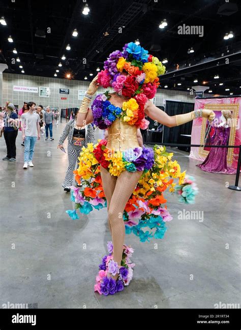 Los Angeles, USA. 23rd May, 2023. Drag Queen Attendees during the 2023 RuPaul DragCon, held at ...