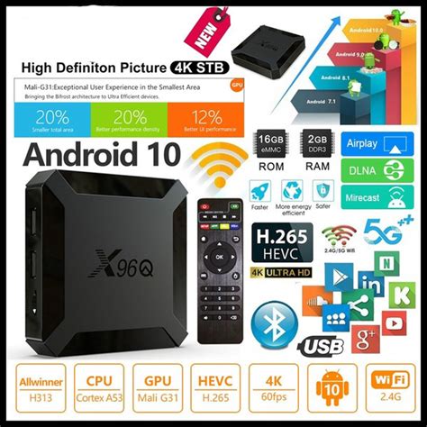 Android X Q Smart Tv Box K Allwinner H Quad Core G G G