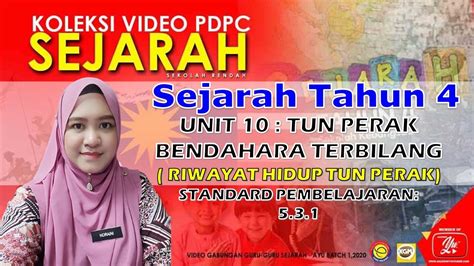 Sejarah Tahun Unit Tun Perak Bendahara Terbilang Sp