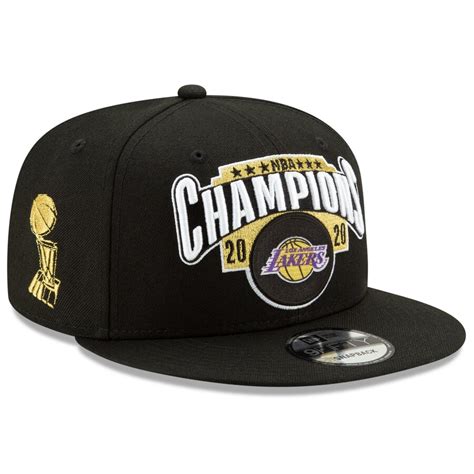 Los Angeles Lakers New Era Youth 2020 NBA Finals Champions Locker Room 9FIFTY Snapback ...