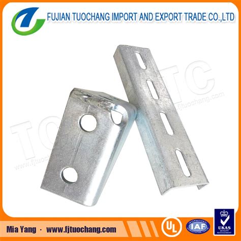 Hot DIP Glavanized Slotted Channel Perforated Angle Fittings Slotted Channel And Steel Profile