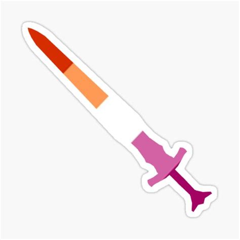 Lesbian Sword Sticker For Sale By Miseryfactories Redbubble