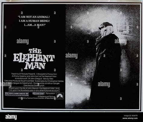 The Elephant Man Original Movie Poster Stock Photo Alamy