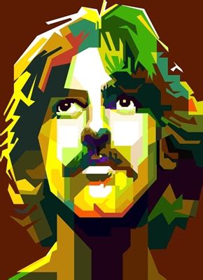 George Harrison Pop Art WPAP Posters Prints By Artkreator Printler