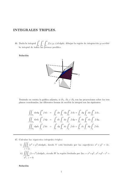 Integrales Triples