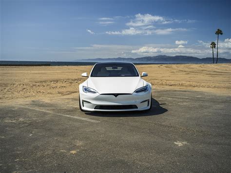 Satin White Unplugged Performance Tesla Model S S Apex On Up 03 Forged Wheels Unplugged