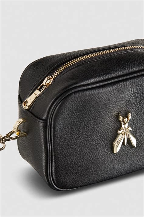 Кожаная сумка для фотоаппарата на ремне с символом Fly | Черный ...