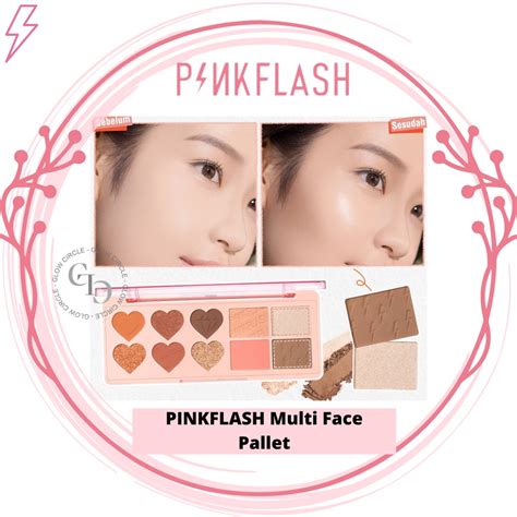 Jual Pinkflash In Multiple Face Palette Eyeshadow Blush