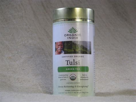 Tulsi Green Tea Organic India Gundara