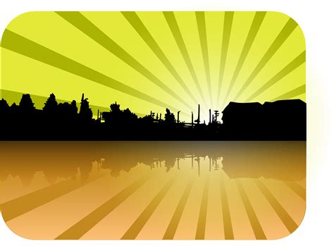 City Water Horizon Free Vector Graphic On Pixabay