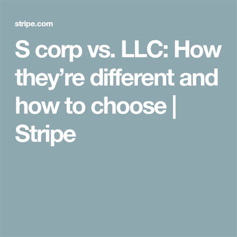 S Corp vs. LLC: Understanding the Differences and Choosing the Right ...