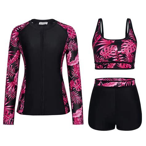 rash guard bathing suit for women