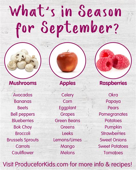 Whats In Season For September Season Fruits And Vegetables Eat