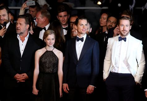 Photo Russell Crowe Angourie Rice Matt Bomer Ryan Gosling Montée Des Marches Du Film The