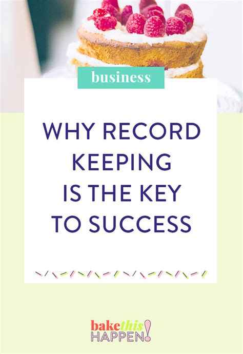 Why Record Keeping Is The Key To Success For Your Bakery — Bake This Happen