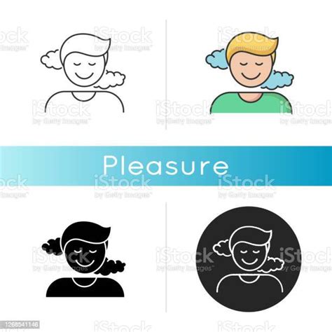 즐거움 아이콘 개념에 대한 스톡 벡터 아트 및 기타 이미지 개념 검은색 긍정적인 감정 표현 Istock