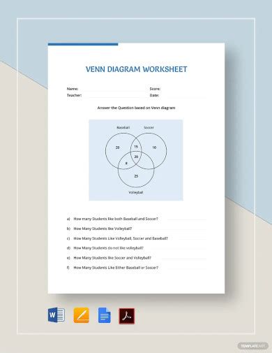 15+ Microsoft Word Venn Diagram Templates