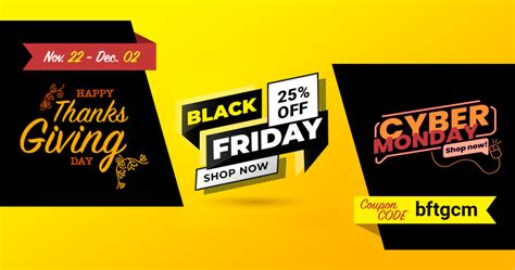 Thanksgiving, Black Friday and Cyber Monday Deals 2019 - WEN Themes