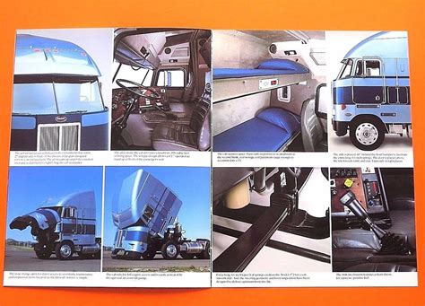 ORIGINAL 1989 PETERBILT 372 CABOVER C.O.E. DELUXE SALES BROCHURE ~4 PAGES ~ PT15 | #1866247758