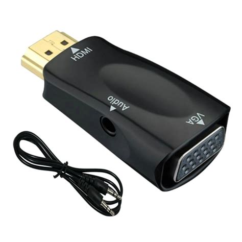 Adaptor Hdmi La Vga Port Tata Mama Unidirectional Mufa Aurita Cablu