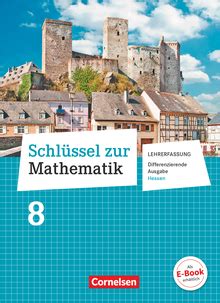 Schl Ssel Zur Mathematik Schulbuch Als E Book Schuljahr Cornelsen