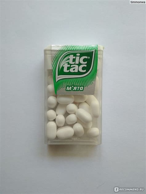 Драже Tic Tac со вкусом мяты - «Tic tac - соси больше и чаще » | отзывы