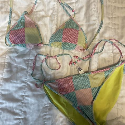 Vineyard Vines Multi Colored Bikini Its A Size Depop
