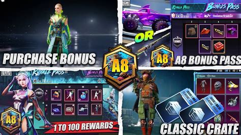 😍 Bgmi Next Classic Crate A8 Royal Pass Bonus Pass 3d Look New Purchase Bonus Youtube