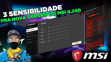 SAIU A NOVA MELHOR VERSÃO DO MSI 4 240 A SENSIBILIDADE PERFEITA DOS