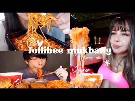 Jollibee Mukbang Eating Entire Jollibee Menu Asmr Youtube