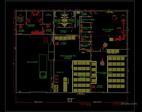 15cosmetic Products Factory Layout Plan Cad