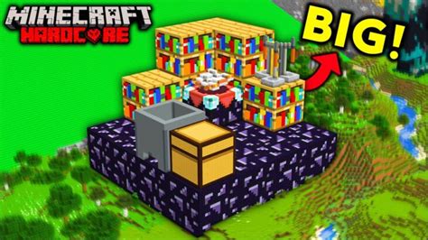 I Build GIANT BLOCKS In Minecraft Hardcore Hindi Minecraft Summary