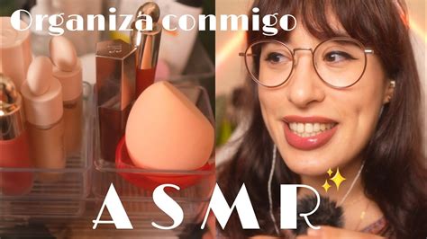 Asmr Organizando Mi Colecci N De Maquillaje Para Ayudarte A Dormir