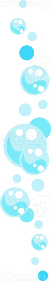 Bubbles of fizzy drink, air or soap. Streams of water. Cartoon 23265014 PNG