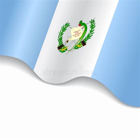 Guatemalan Flag Wavy Abstract Background. Vector Illustration. Stock ...