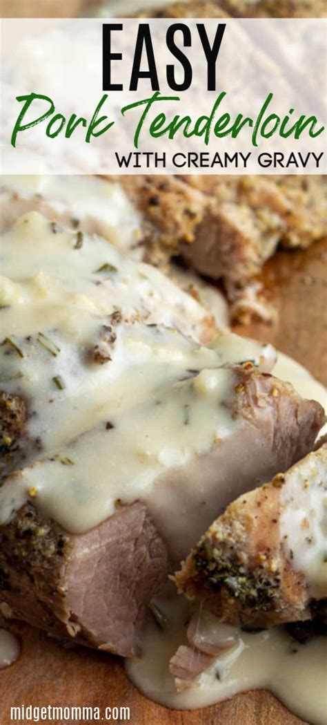 Instantpot Pork Tenderloin With Gravy Recipe Easy Pork Tenderloin Pork Tenderloin Tips