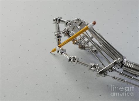 Mechanical Hand Drawing Digital Art by Allan Swart | Pixels