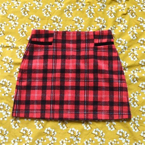 Copper Key Skirts Copper Key Red Buffalo Checkered Mini Skirt Size