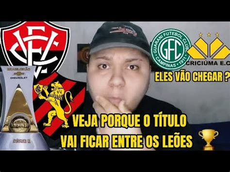 VITÓRIA E SPORT TEM CHANCE DE DISPARAR NA BRIGA PELO TÍTULO GUARANÍ E