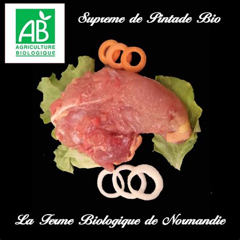 Filet de pintade fermière bio poids 200g