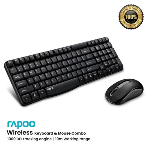 Rapoo Wireless X1800S Optical Mouse Keyboard Combo Wireless