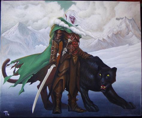 Drizzt and Guenhwyvar - The companions by Ayudym on DeviantArt