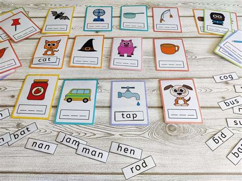 Printable Cvc Word Cards And Matching Game Nurtured Neurons