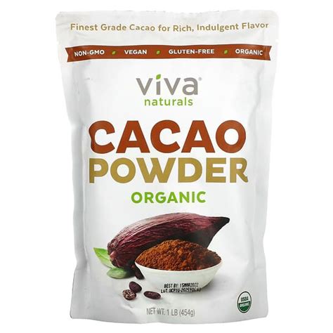 Viva Naturals Organic Cacao Powder Lb G