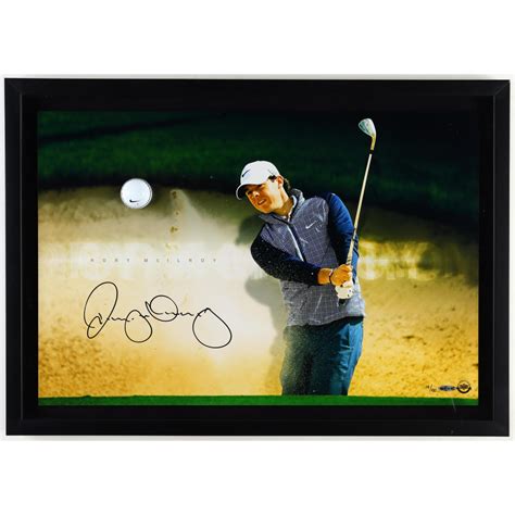 Rory McIlroy Signed LE "Sandtrap" Custom Framed Breaking Through ...