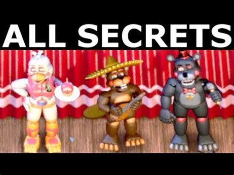 Fnaf All Secrets Easter Eggs Achievements Rare Screens Freddy