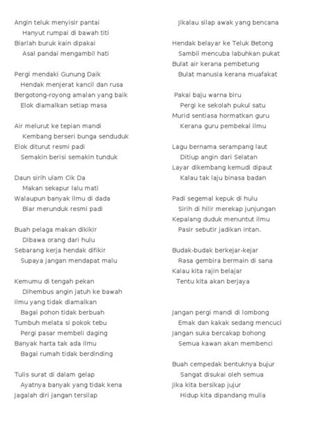 pantun 4 kerat nasihat dan maksud - Kevin Lawrence