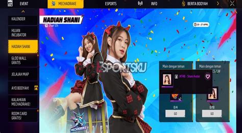 5 Cara Dapatkan Avatar Shani JKT48 Free Fire FF Esportsku