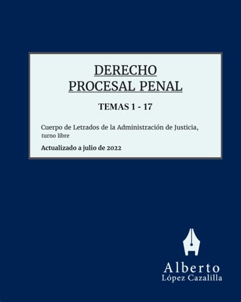 Derecho Procesal Penal Temas A Acceso Al Cuerpo De Letrados De